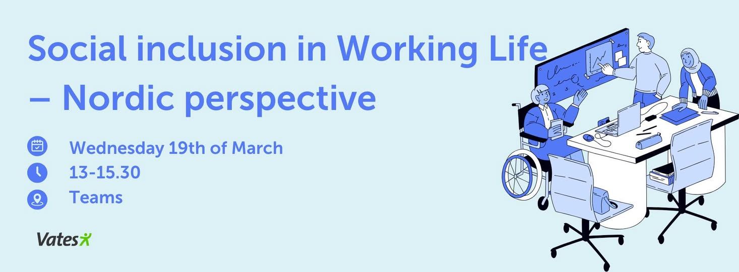 Banner - Webinar Social inclusion in working life